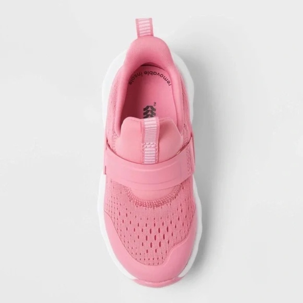 Kids Pink Slip-On Sneakers - Picture 3 of 5